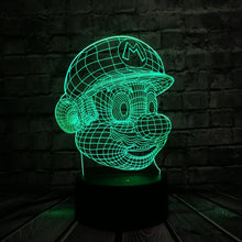 Load image into Gallery viewer, Classic Cartoon Game Figure Super Mario 3D Lamp