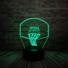 Load image into Gallery viewer, Basketball Sport Dunk Shoot Basket 3D Lamp