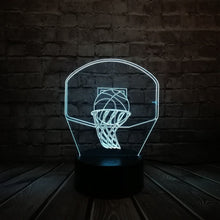Load image into Gallery viewer, Basketball Sport Dunk Shoot Basket 3D Lamp