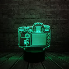 Load image into Gallery viewer, Camera Model Multicolor Change 3D Lamp