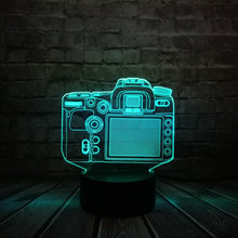 Load image into Gallery viewer, Camera Model Multicolor Change 3D Lamp