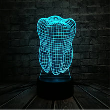 Load image into Gallery viewer, Cool 3D Tooth Teeth Lamp