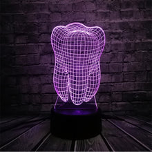 Load image into Gallery viewer, Cool 3D Tooth Teeth Lamp