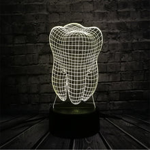 Load image into Gallery viewer, Cool 3D Tooth Teeth Lamp