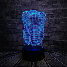 Load image into Gallery viewer, Cool 3D Tooth Teeth Lamp
