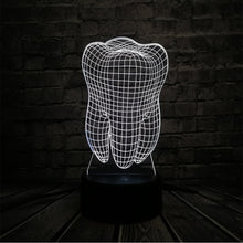 Load image into Gallery viewer, Cool 3D Tooth Teeth Lamp
