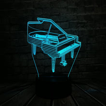Load image into Gallery viewer, Music Instrument Retro Piano 3D Lamp