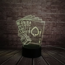Load image into Gallery viewer, Poker Papers 3D Lamp