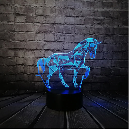 Animal Retro Horse Atmosphere 3D Lamp