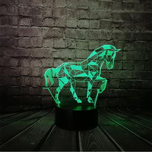 Load image into Gallery viewer, Animal Retro Horse Atmosphere 3D Lamp