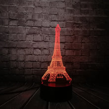 Load image into Gallery viewer, Romantic France PARIS Eiffel Tower 3D Lamp