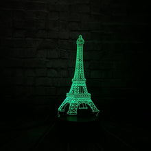 Load image into Gallery viewer, Romantic France PARIS Eiffel Tower 3D Lamp