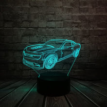 Load image into Gallery viewer, Cartoon Chevrolet Camaro Bumblebee 3D Lamp