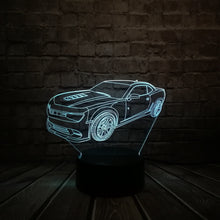 Load image into Gallery viewer, Cartoon Chevrolet Camaro Bumblebee 3D Lamp