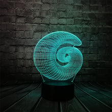 Load image into Gallery viewer, Snail Vortex Shape 3D Lamp