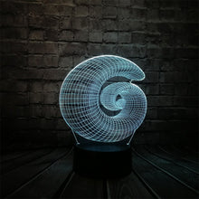 Load image into Gallery viewer, Snail Vortex Shape 3D Lamp