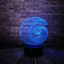 Load image into Gallery viewer, Snail Vortex Shape 3D Lamp