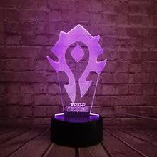 Load image into Gallery viewer, World of Warcraft Tribal Signs 3D Lamp