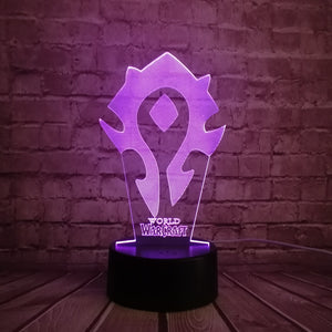 World of Warcraft Tribal Signs 3D Lamp