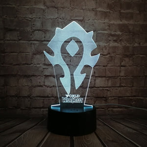 World of Warcraft Tribal Signs 3D Lamp