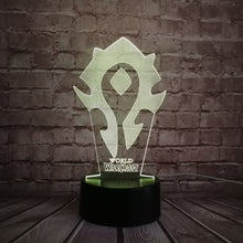 Load image into Gallery viewer, World of Warcraft Tribal Signs 3D Lamp