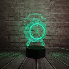 Load image into Gallery viewer, Retro Fasion Alarm Clock Style 3D Lamp