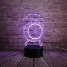Load image into Gallery viewer, Retro Fasion Alarm Clock Style 3D Lamp
