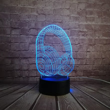Load image into Gallery viewer, Design Headphone 3D Lamp