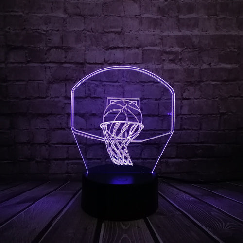 Basketball Sport Dunk Shoot Basket 3D Lamp