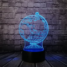Load image into Gallery viewer, Earth Globe 3D Lamp