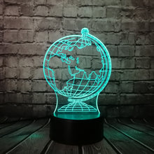 Load image into Gallery viewer, Earth Globe 3D Lamp