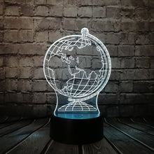 Load image into Gallery viewer, Earth Globe 3D Lamp