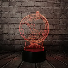 Load image into Gallery viewer, Earth Globe 3D Lamp