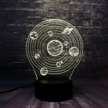 Load image into Gallery viewer, Novelty Universe Nine Planet Trails Goble 3D Lamp