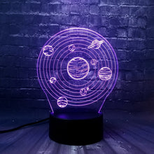Load image into Gallery viewer, Novelty Universe Nine Planet Trails Goble 3D Lamp