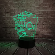 Load image into Gallery viewer, Poker Papers 3D Lamp