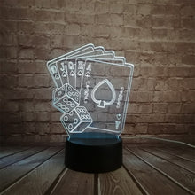 Load image into Gallery viewer, Poker Papers 3D Lamp